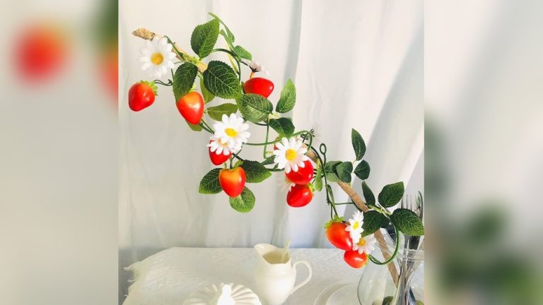 Indoor Strawberry Plant Decor