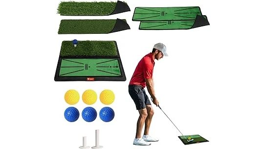 The image shows a lush, manicured putting green, ideal for the best 10 grasses for putting greens.