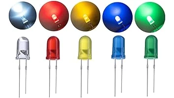 The image shows a collection of various LED diodes used for growing plants.
