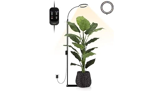 The image shows a variety of indoor grow lights, part of the best 10 lights for indoor growing collection.