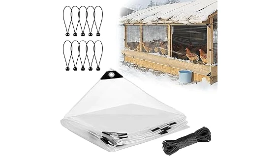 This image shows a chicken run floor covered in wood chips, a material for chicken run floors.