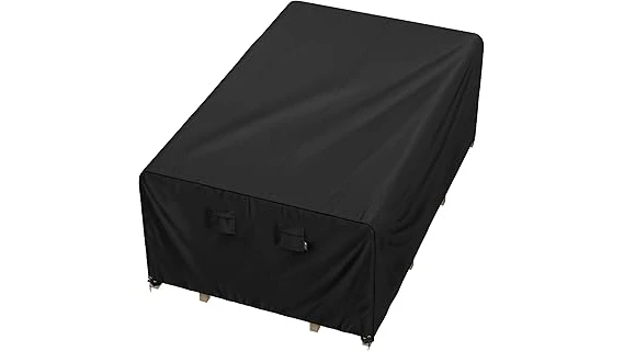 The image shows a stylish, weather-resistant patio furniture set perfect for any rainy climate.