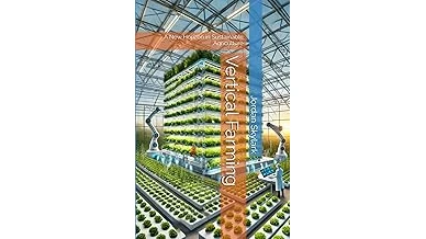 The image shows lush green vegetables growing stacked in a vertical farm, representing best-selling crops.