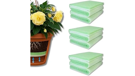 The image shows a raised garden bed filled with various organic materials for healthy plant growth.