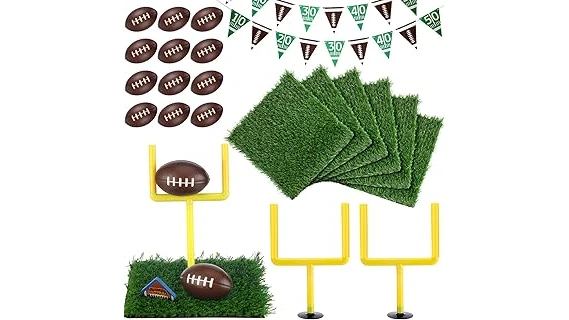 The image shows a lush green football field, showcasing the best selling grass for optimal playing surfaces.