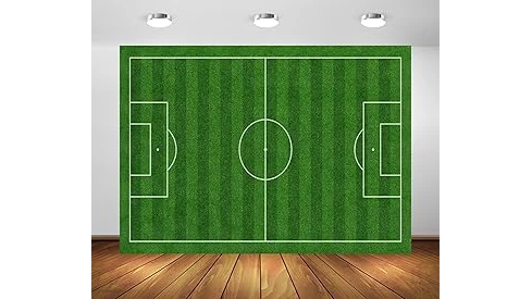 The image shows a lush, green soccer field, perfect for playing on the best selling 10 grasses.