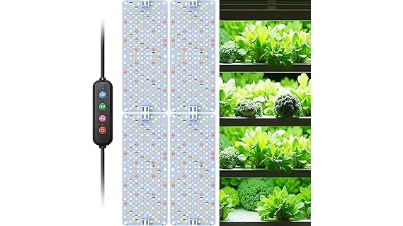 This image shows a collection of best-selling grow lights perfect for starting seeds indoors.