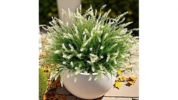 The image shows a colorful arrangement of ten popular outdoor potted plants, perfect for any garden.