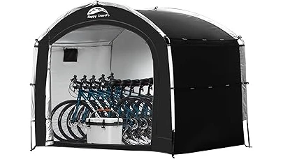 The image shows a variety of attractive outdoor sheds, perfect for storage solutions.