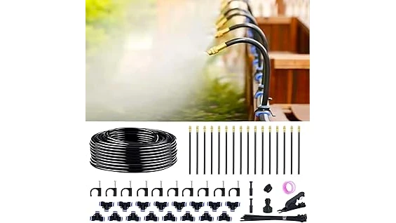 The image shows a collection of high-quality 10-pipe sprinkler system components, ideal for efficient watering.