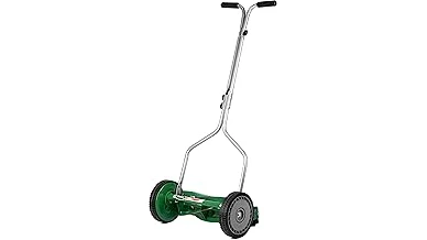 This image shows a powerful rotary mower cutting lush green Bermuda grass, highlighting best-selling models.