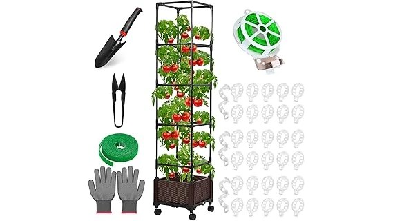 The image shows a collection of popular 10-size pots perfect for growing your best-selling tomatoes.