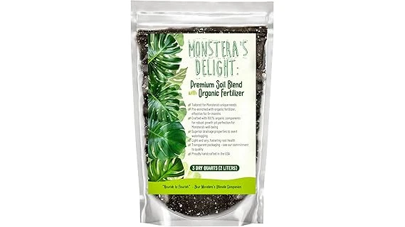 The image shows various potting soil mixes ideal for Monstera Adansonii plants, highlighting their benefits.