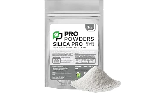 The image shows various fertilizer bottles and bags, representing popular choices for cannabis plant growth.