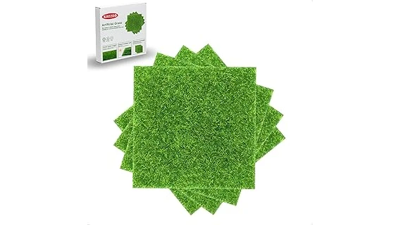 The image shows a lush green lawn, ideal for a low-water landscape design.