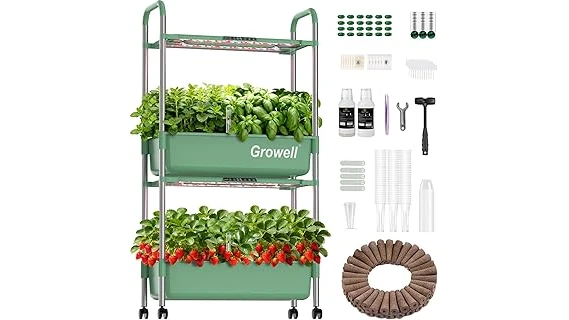 The image shows various hydroponic systems for growing vegetables, highlighting popular choices.