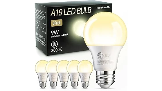This image shows various outdoor lighting fixtures showcasing different Kelvin color temperatures for home exteriors.