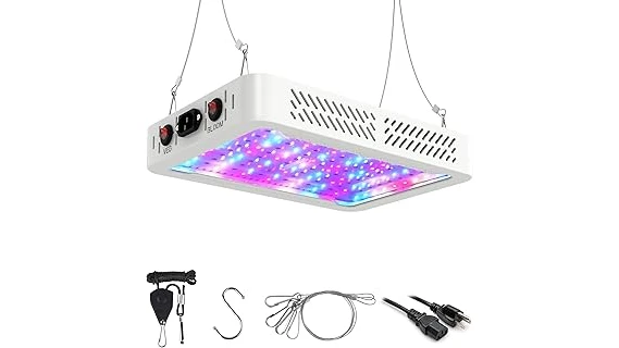This image shows a variety of LED grow lights, representing popular choices for cannabis cultivation.