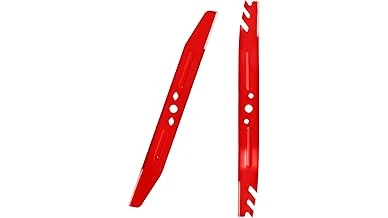 The image shows a collection of ten different mulching blades, showcasing the Most Popular 10 Mulching Blades for Leaves.