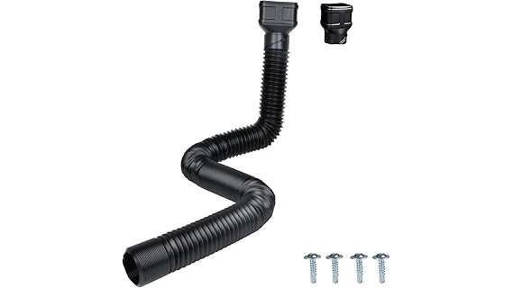 The image shows a variety of pipes used for gutter drainage, highlighting popular options.