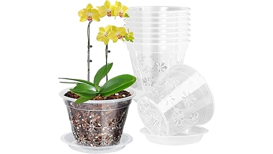 The image shows various orchid planting mediums, suggesting the Most Popular 10 Planting Mediums for Orchids.