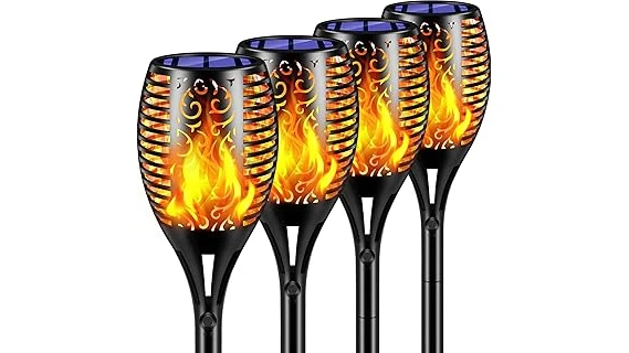 Most Popular 10 Solar Torch Light With Flickering Flame