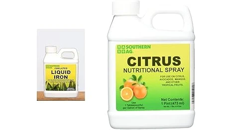 The image shows bags of popular spring fertilizer suitable for lush Bermuda grass.