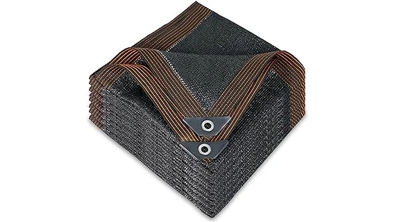 The image shows a collection of durable tarps ideal for protection against sun exposure.