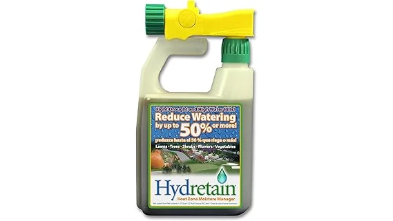 The image shows a variety of lawn care products, highlighting popular wetting agents for healthier grass.