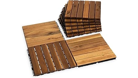The image shows beautiful wooden patio furniture, highlighting popular choices for outdoor living.
