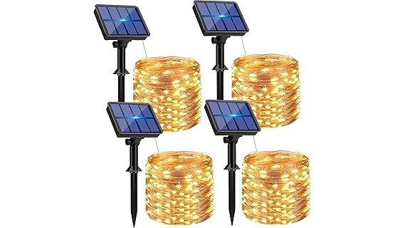 This image shows a festive outdoor tree beautifully illuminated by wrapped string lights, perfect for holiday decorating.