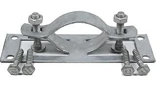 This image shows a variety of durable metal fence posts ideal for wood fence construction.