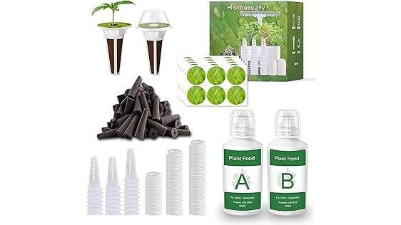 The image shows a vibrant hydroponic garden with plants growing in water, showcasing key nutrients.