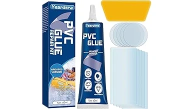 The image shows a selection of essential patch kits for repairing air mattresses.