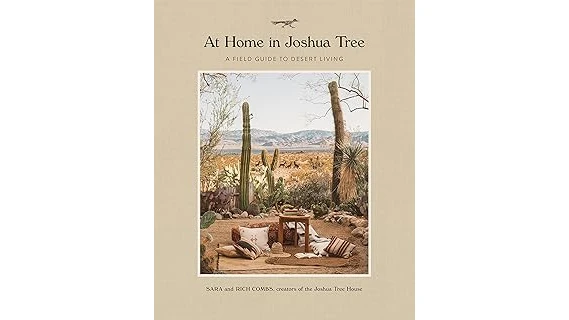 The image shows a vibrant desert landscape with various resilient trees perfect for arid climates.