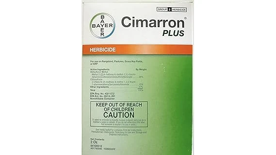 The image shows various pre-emergent herbicide products suitable for spring lawn care.