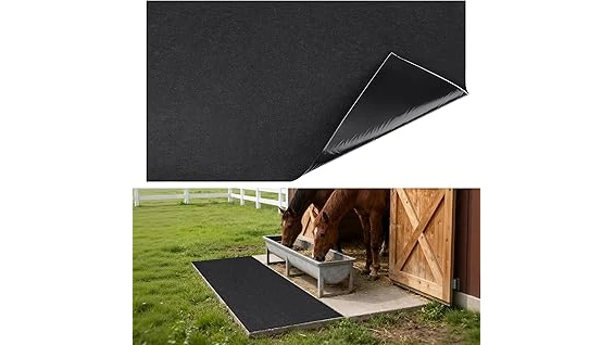 The image shows a clean, safe horse stall floor, highlighting top-rated options for equine comfort.