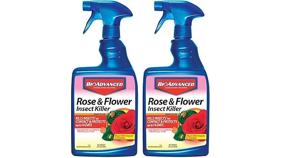 The image shows a selection of highly effective insecticides for controlling troublesome lace bugs.