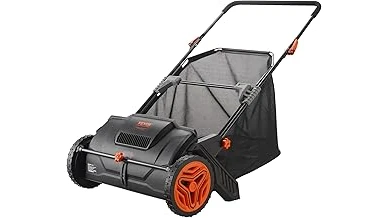 This image shows a powerful lawn vacuum, ideal for cleaning up acorns and other yard debris.