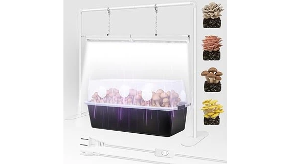 The image shows a collection of versatile grow lights ideal for cultivating mushrooms, perfect for your top-rated needs.