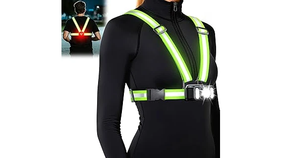 The image shows a collection of top-rated lights for walking at night, highlighting portable and wearable options.