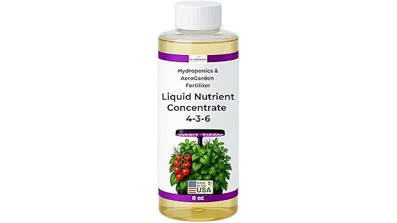 The image shows various bottles of nutrient solutions for hydroponic plants, representing top-rated plant food.