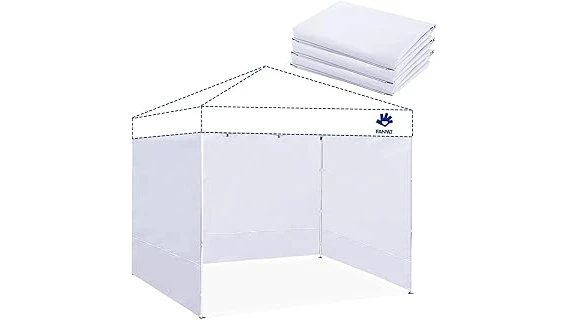 This image shows a sturdy pop up canopy, a top rated item for windy conditions.