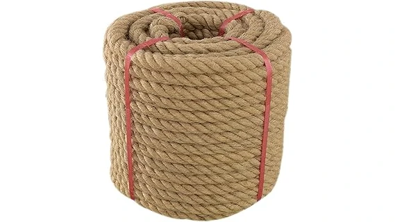 This image shows a thick, sturdy rope ready for a fun rope swing.