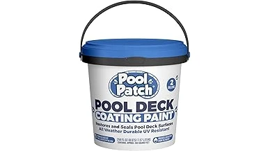 The image shows a beautiful pool deck surface, possibly one of the top 10 options.