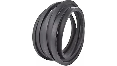 The image shows a powerful zero-turn mower expertly cutting grass in a large yard.