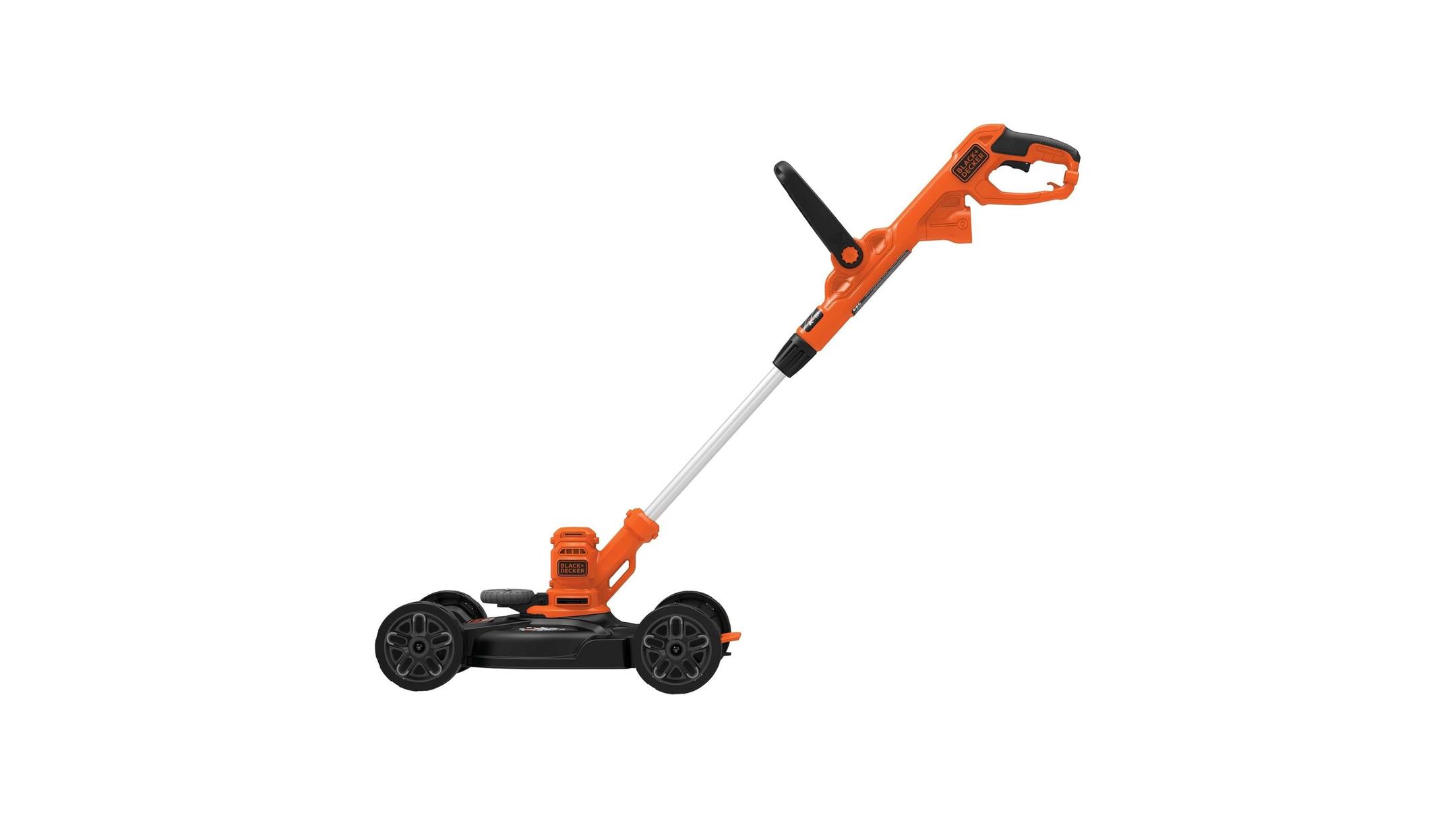 BLACK+DECKER Electric Lawn Mower, Weed Eater Edger 3-in-1 –