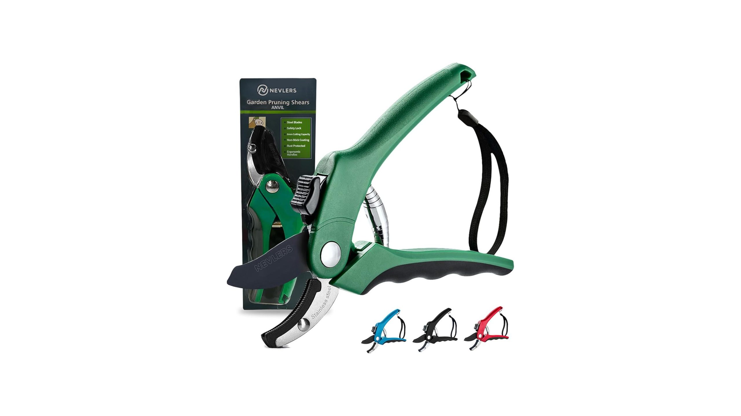 Nevlers 8″ Green Anvil Pruning Shears – In-Depth Review