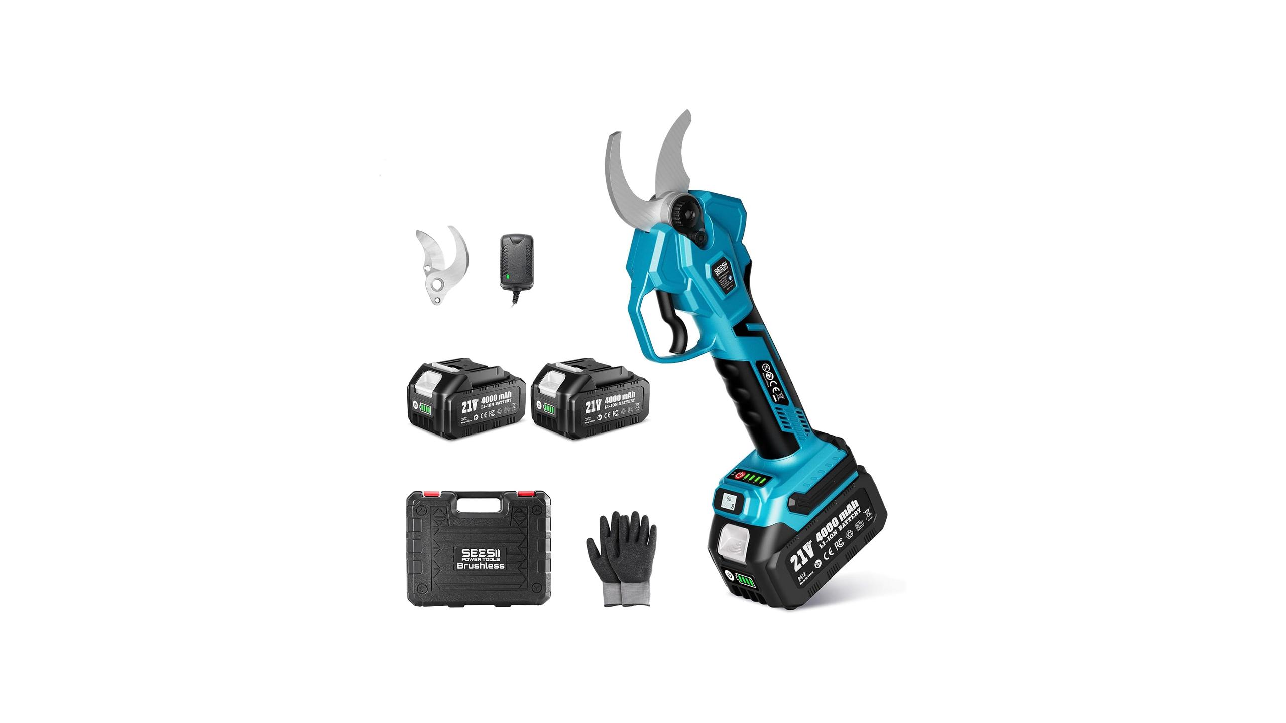 SEESII Electric Pruning Shears Cordless: 1.6″ Cutting Diamet