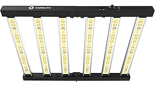 The image shows a powerful 5x5 LED grow light, ideal for maximizing plant growth in a large tent.